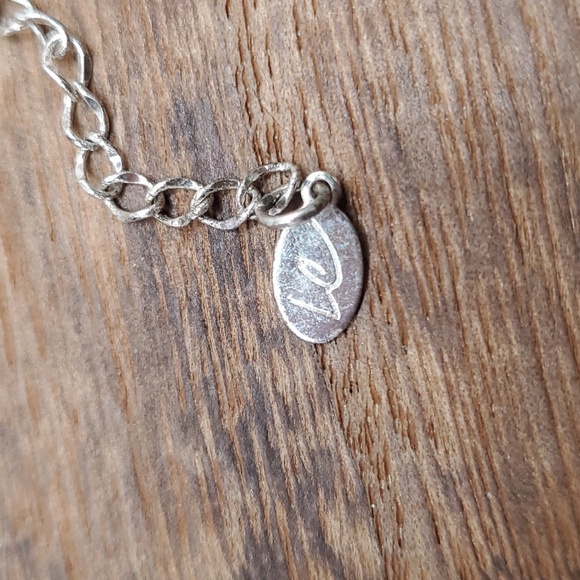 Liz claiborne vintage baguette charm necklace N2940 - Picture 3 of 3